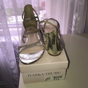 Ivanka Trump Gold Flat Sandals